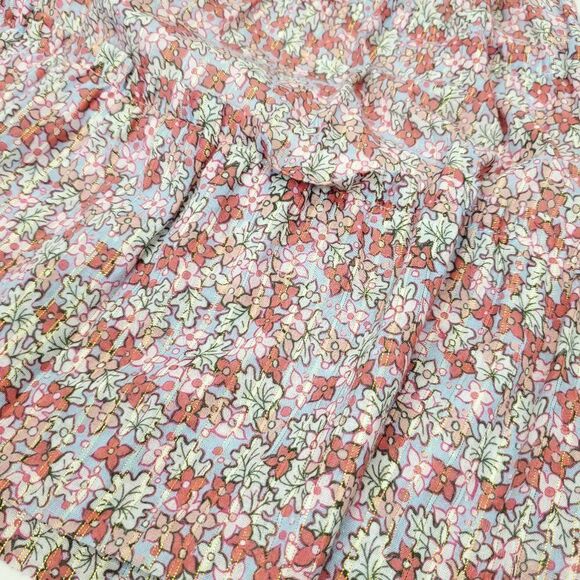 Rebecca Taylor Short Sleeve Eva Smocked Floral Mini Dress - Picture 12 of 14